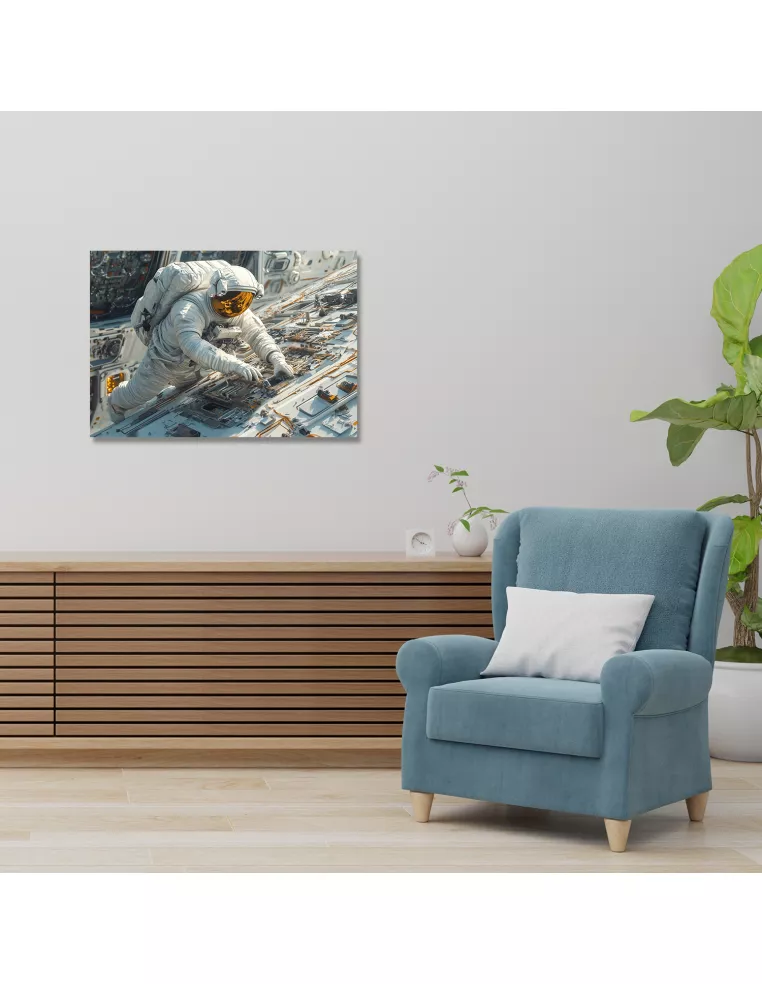 Astronauta Misja Naprawcza Drewniane...