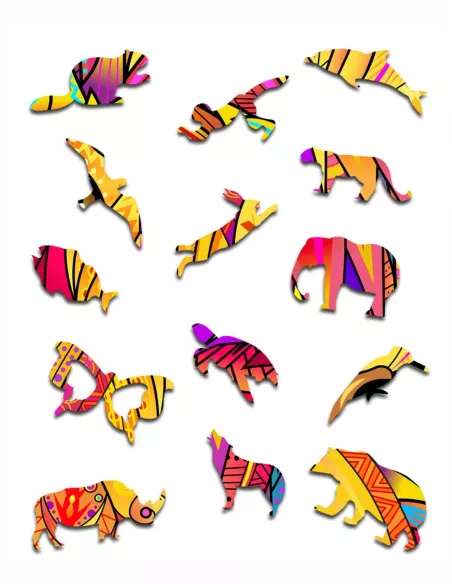 Lion Wooden Puzzle Premium