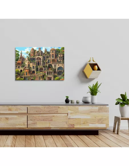 Miasto Ukrytych Historii Drewniane Puzzle Premium