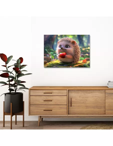 Jeż Mały Przyjaciel Lasu Drewniane Puzzle Premium