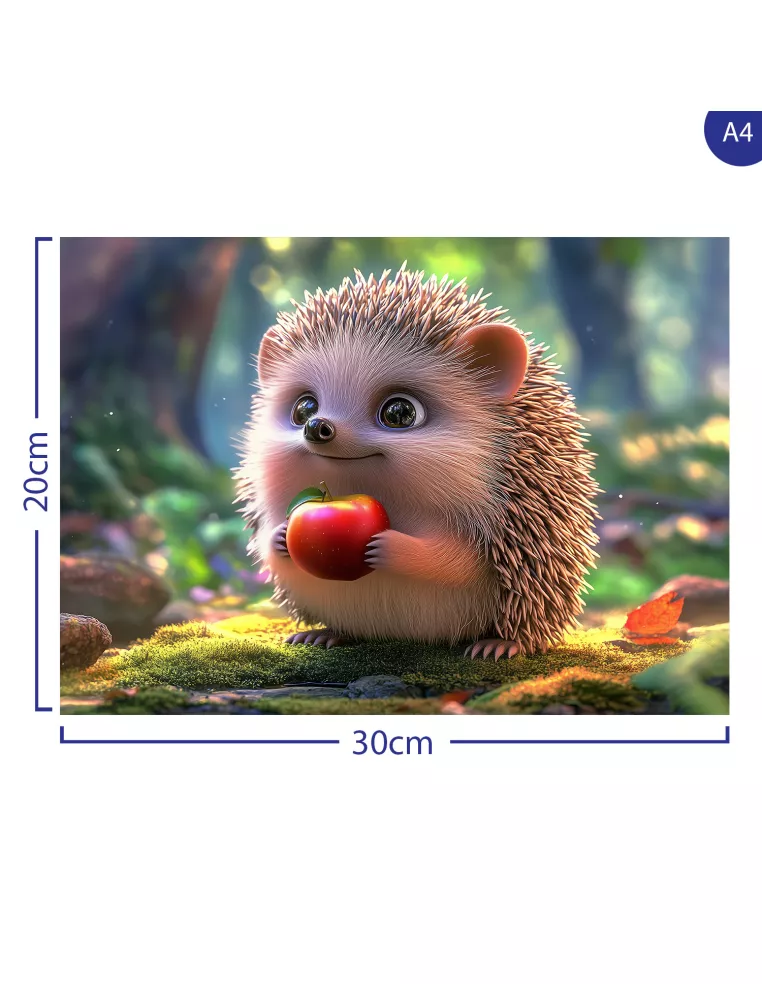 Jeż Mały Przyjaciel Lasu Drewniane...