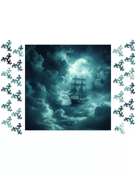 Černá perla – dřevěné puzzle Premium