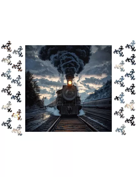 Ghost Train Wooden Puzzle Premium