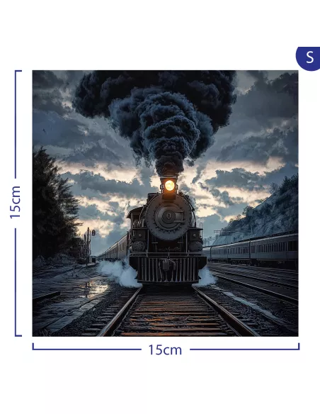 Pociąg Widmo Drewniane Puzzle Premium