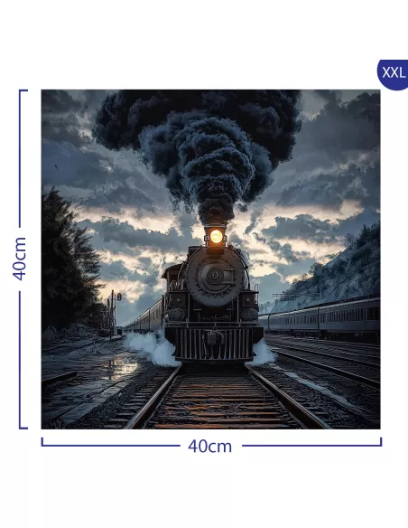 Pociąg Widmo Drewniane Puzzle Premium