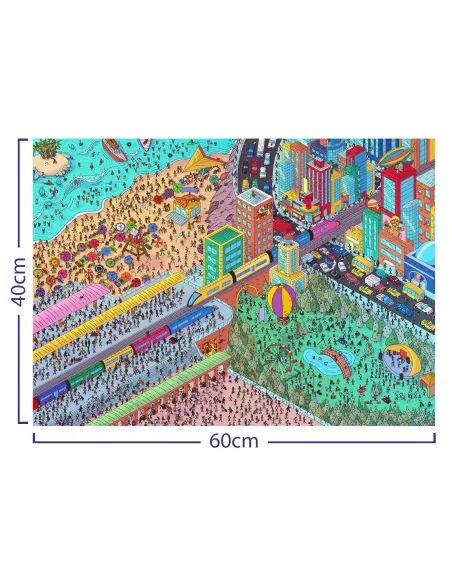 Adawoo Miasto Drewniane Puzzle Premium