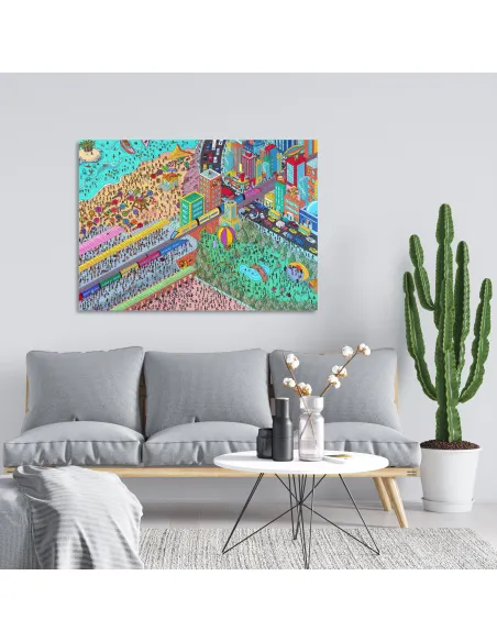 Adawoo Miasto Drewniane Puzzle Premium